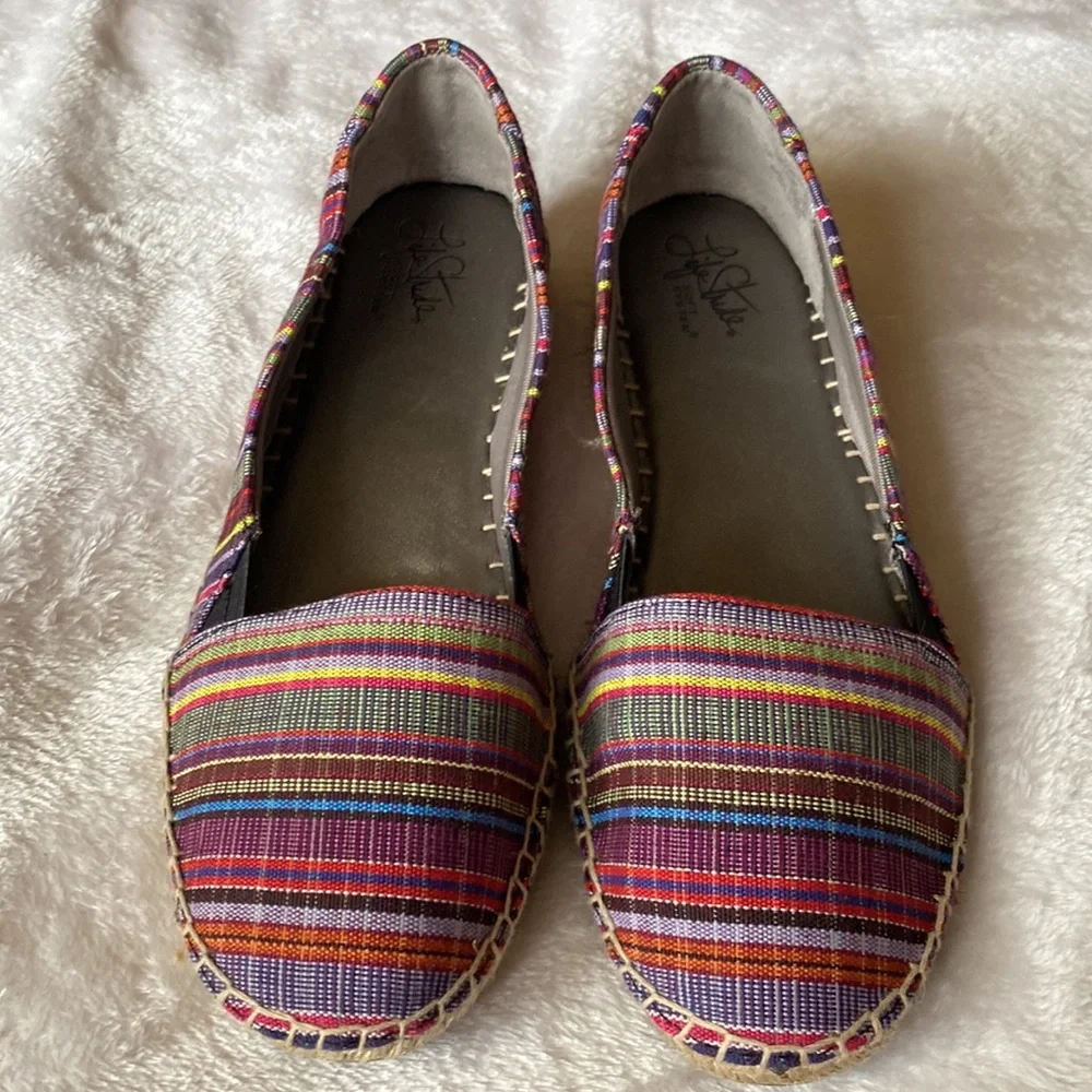 LifeStride espadrilles with 1” wedge / multi-colored - Size 8.5 - Picture 2 of 16